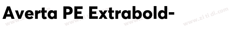 Averta PE Extrabold字体转换 Averta PE Extrabold字体转换